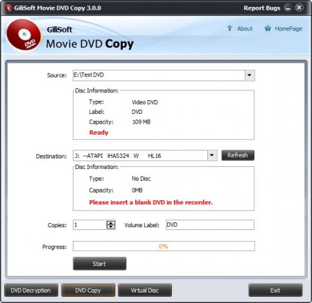 GiliSoft Movie DVD Copy v3.1.0